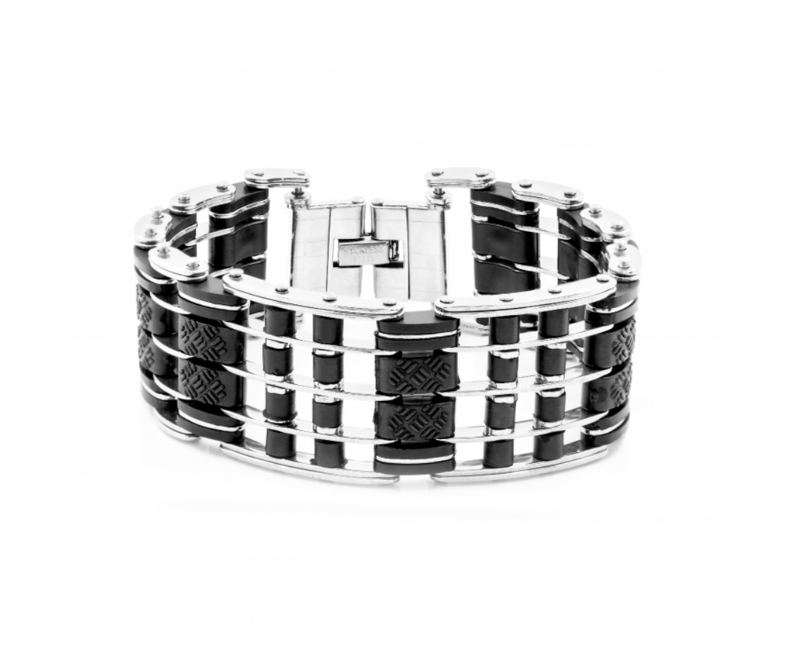 Pánsky náramok BLACK S3329